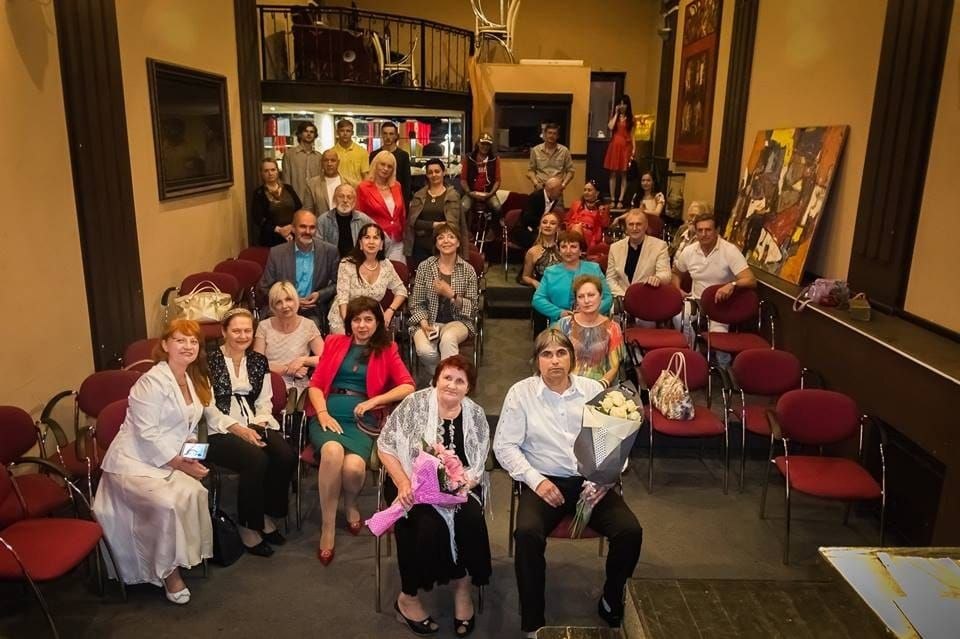 After a Performance at the Bravo Theatre in Kyiv